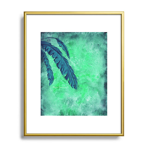Madart Inc. Tropical Splash Aqua Metal Framed Art Print