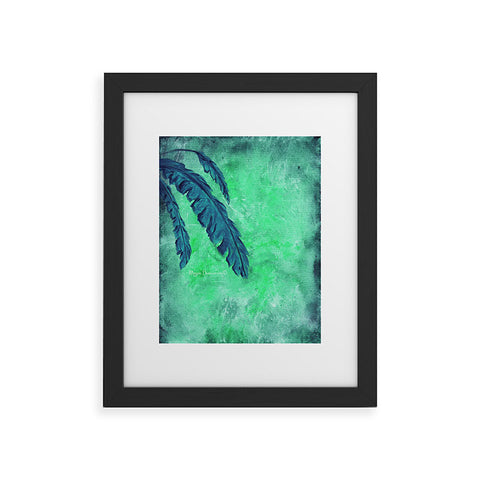 Madart Inc. Tropical Splash Aqua Framed Art Print