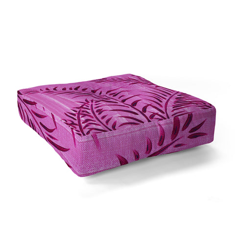 Madart Inc. Tropical Splash Pink Floor Pillow Square