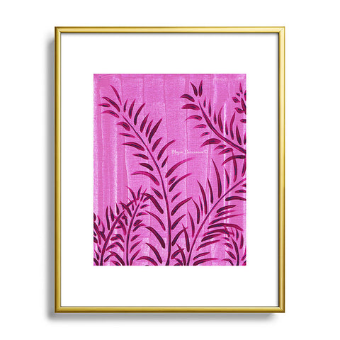 Madart Inc. Tropical Splash Pink Metal Framed Art Print