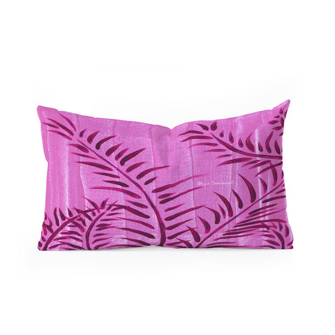 Madart Inc. Tropical Splash Pink Oblong Throw Pillow