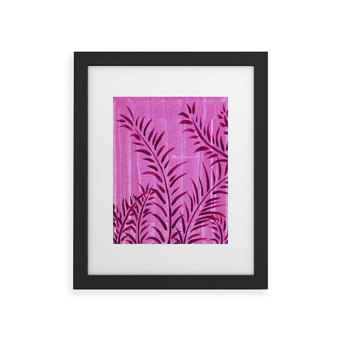 Madart Inc. Tropical Splash Pink Framed Art Print