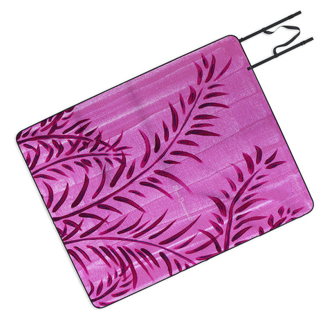 Madart Inc. Tropical Splash Pink Picnic Blanket