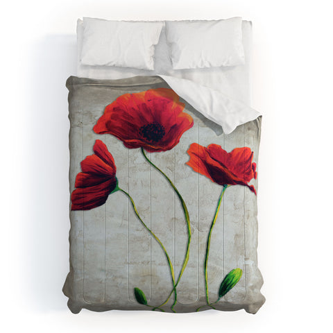 Madart Inc. Vibrant Poppies I Comforter