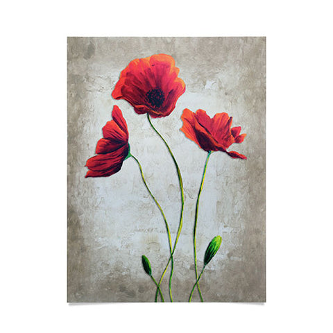 Madart Inc. Vibrant Poppies I Poster