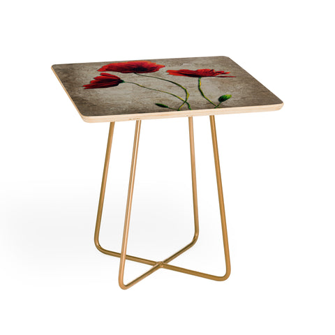 Madart Inc. Vibrant Poppies I Side Table
