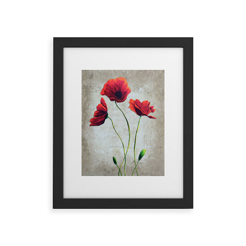 Madart Inc. Vibrant Poppies I Framed Art Print
