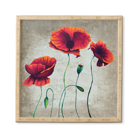 Madart Inc. Vibrant Poppies II Framed Wall Art