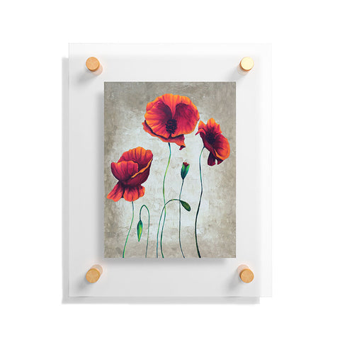 Madart Inc. Vibrant Poppies II Floating Acrylic Print