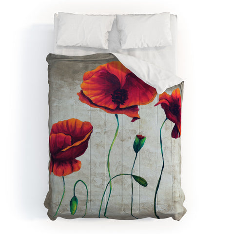 Madart Inc. Vibrant Poppies II Comforter