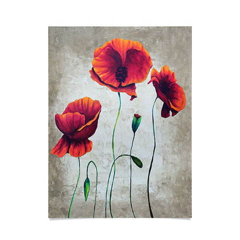 Madart Inc. Vibrant Poppies II Poster