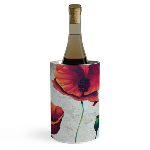 Madart Inc. Vibrant Poppies II Wine Chiller