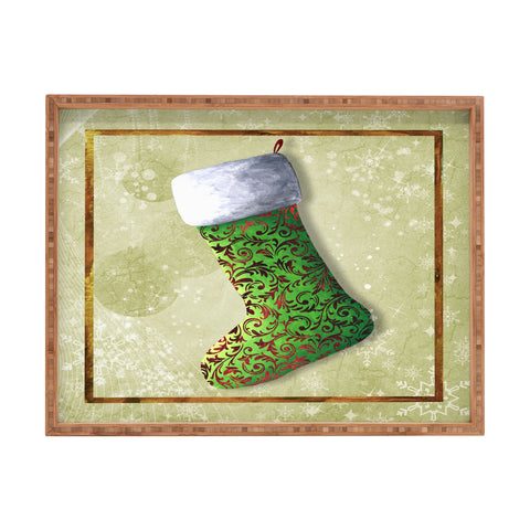 Madart Inc. Vintage Stocking 1 Rectangular Tray