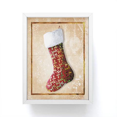 Madart Inc. Vintage Stocking 4 Framed Mini Art Print