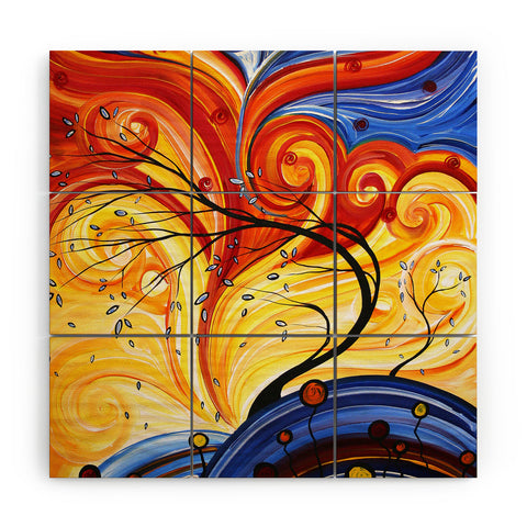 Madart Inc. Whirlwind Wood Wall Mural