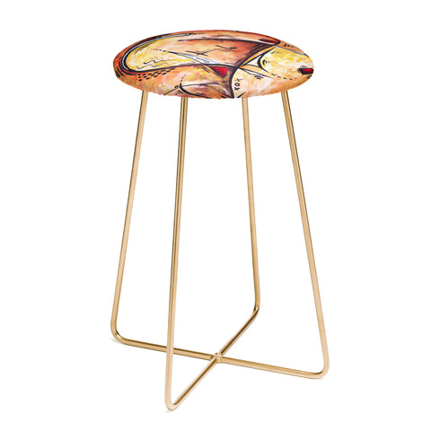 Madart Inc. Wild At Heart Counter Stool