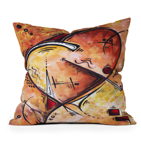 Madart Inc. Wild At Heart Throw Pillow