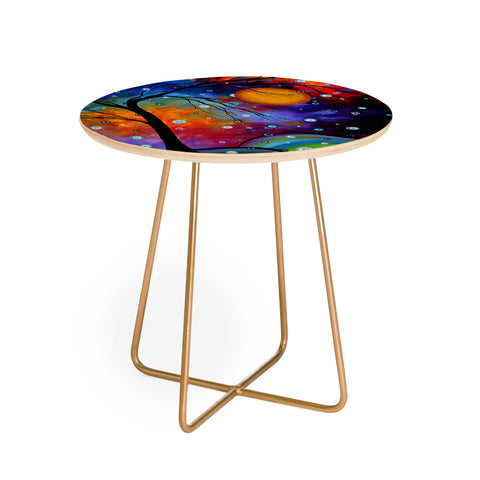 Madart Inc. Winter Sparkle Round Side Table