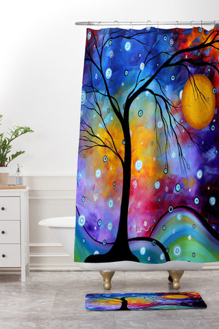 Madart Inc. Winter Sparkle Shower Curtain And Mat