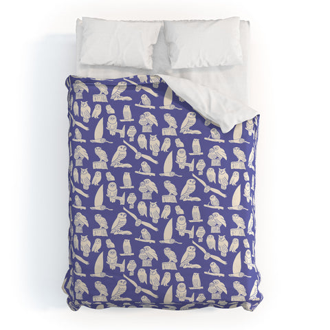 MaddaMom Owls rally Duvet Cover