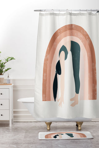 Madeline Kate Martinez a good start Shower Curtain And Mat