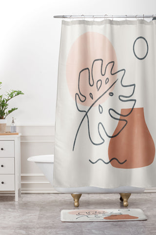 Madeline Kate Martinez a warm feeling Shower Curtain And Mat