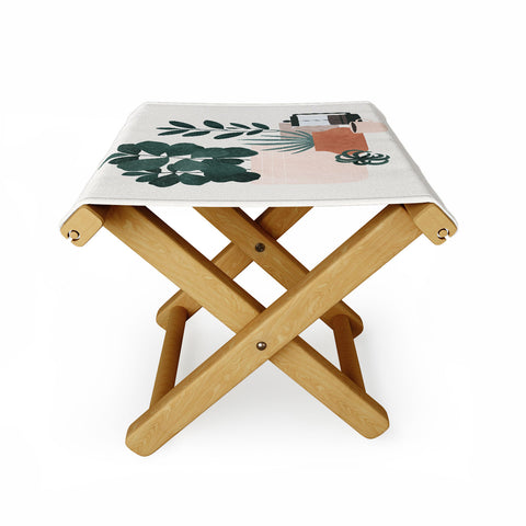 Madeline Kate Martinez Coffee Plants x The Sill Folding Stool