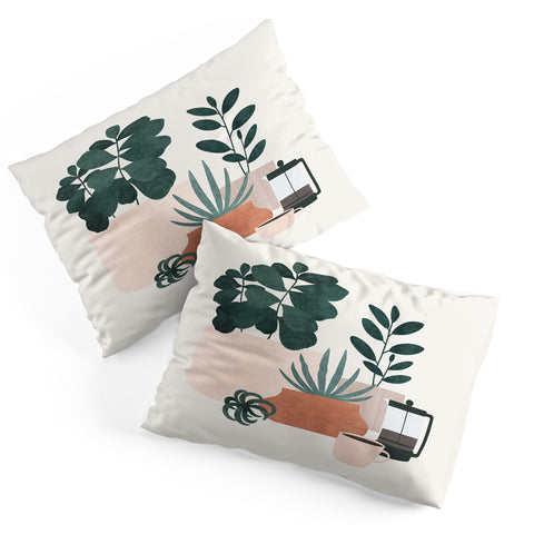 Madeline Kate Martinez Coffee Plants x The Sill Pillow Shams