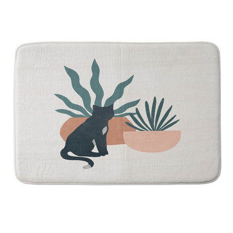 Madeline Kate Martinez flora and fauna Memory Foam Bath Mat