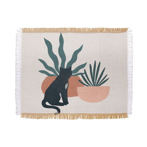 Madeline Kate Martinez flora and fauna Throw Blanket