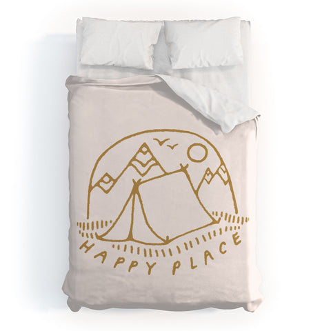 Madeline Kate Martinez happy camper I Duvet Cover