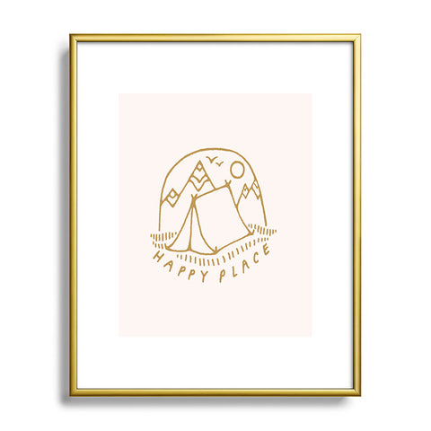 Madeline Kate Martinez happy camper I Metal Framed Art Print