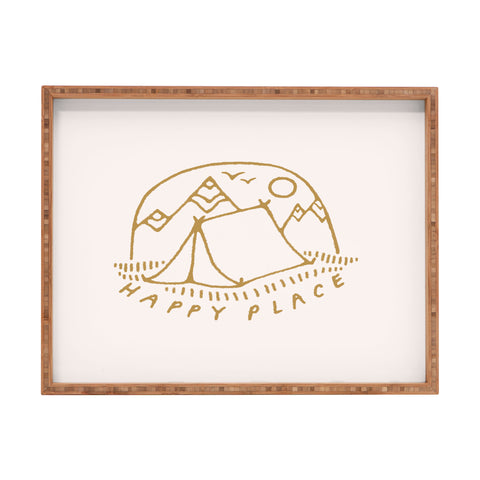 Madeline Kate Martinez happy camper I Rectangular Tray