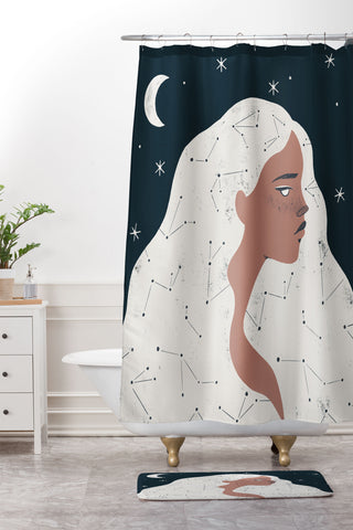 Madeline Kate Martinez keeper of stars Shower Curtain And Mat