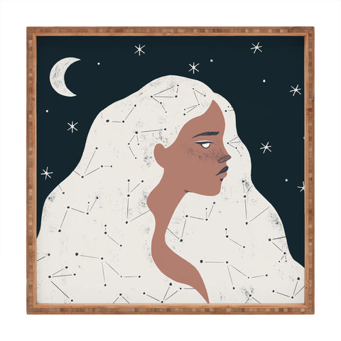 Madeline Kate Martinez keeper of stars Square Tray