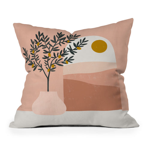 Madeline Kate Martinez Lemontree Throw Pillow