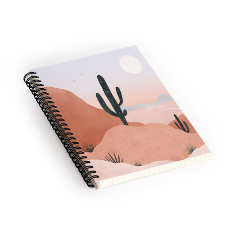 Madeline Kate Martinez saguaro sunset I Spiral Notebook