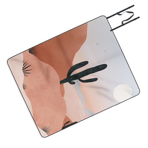 Madeline Kate Martinez saguaro sunset I Outdoor Blanket