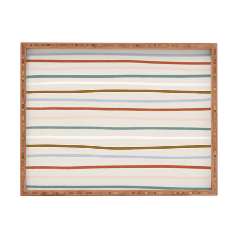 Madeline Kate Martinez signature stripe Rectangular Tray