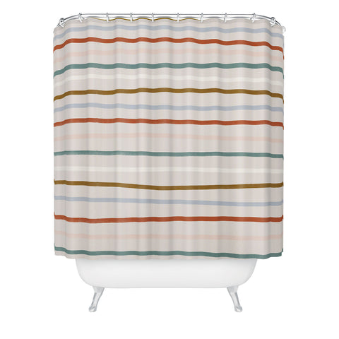 Madeline Kate Martinez signature stripe Shower Curtain