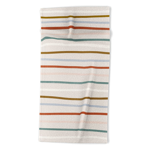 Madeline Kate Martinez signature stripe Beach Towel