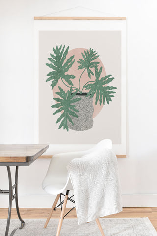Madeline Kate Martinez split leaf philodendron Art Print And Hanger