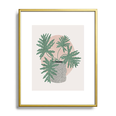 Madeline Kate Martinez split leaf philodendron Metal Framed Art Print