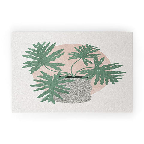 Madeline Kate Martinez split leaf philodendron Welcome Mat