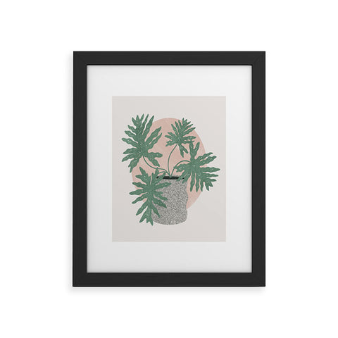 Madeline Kate Martinez split leaf philodendron Framed Art Print