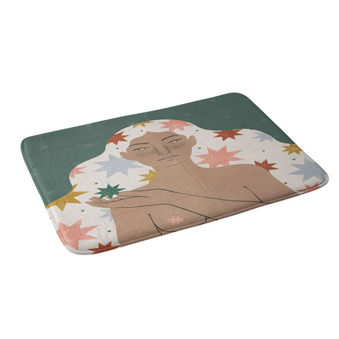 Madeline Kate Martinez star girl Memory Foam Bath Mat