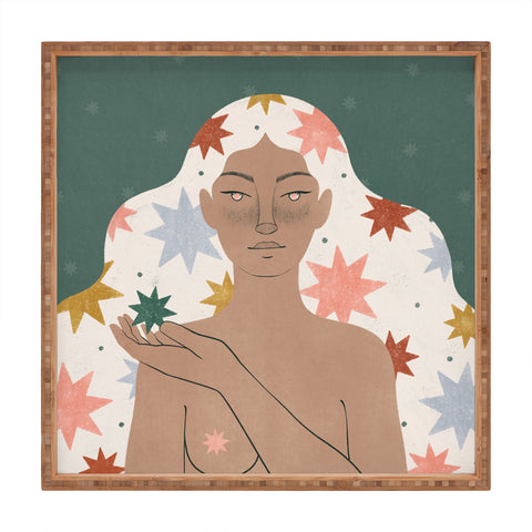 Madeline Kate Martinez star girl Square Tray