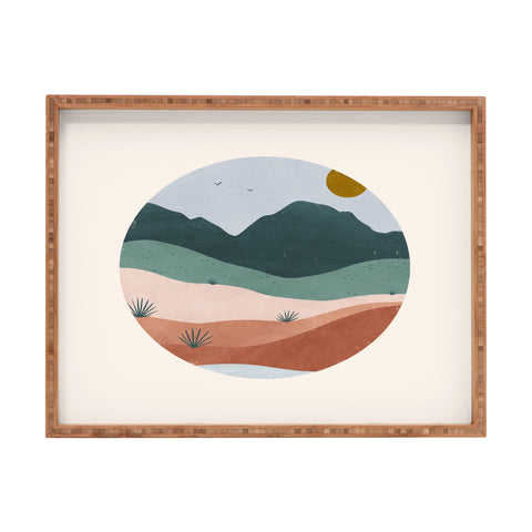 Madeline Kate Martinez terra serena 02 Rectangular Tray