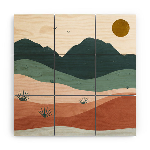 Madeline Kate Martinez terra serena Wood Wall Mural