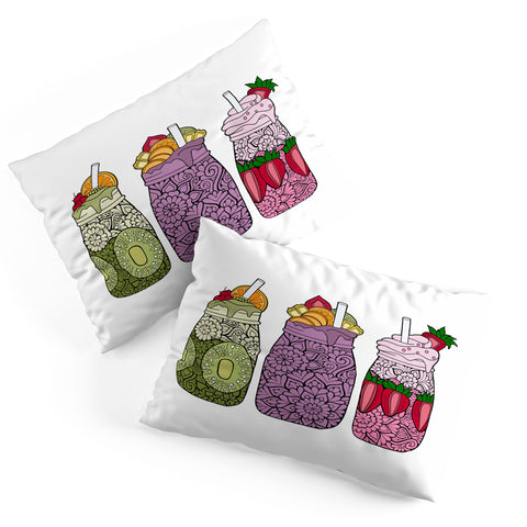 MadisonsDesigns Fruit Smoothies Mandala Pillow Shams